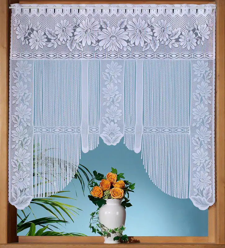Scheibengardine Fadengardine Bogen Fensterbild Gardine Fensterdekoration Typ70 – neu – Möbel – überwiegend silber – Foto 1…