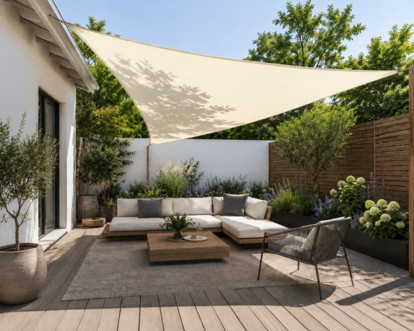 Sonnensegel Garten Terrasse Balkon Überdachung Sonnenschutz Segel Dreiecksegel