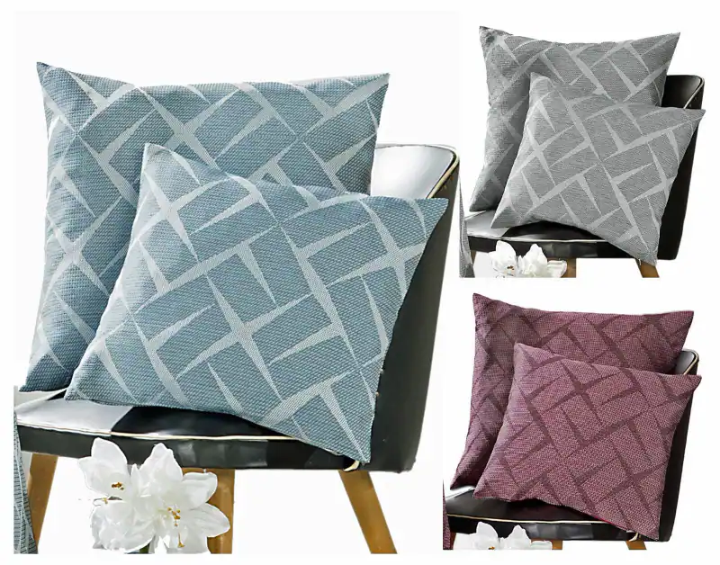 Design Kissenhülle 3D Effekt 40x40 48x48 silber petrol weinrot Dekokissen Typ594 – neu – Möbel – Foto 1 von 5