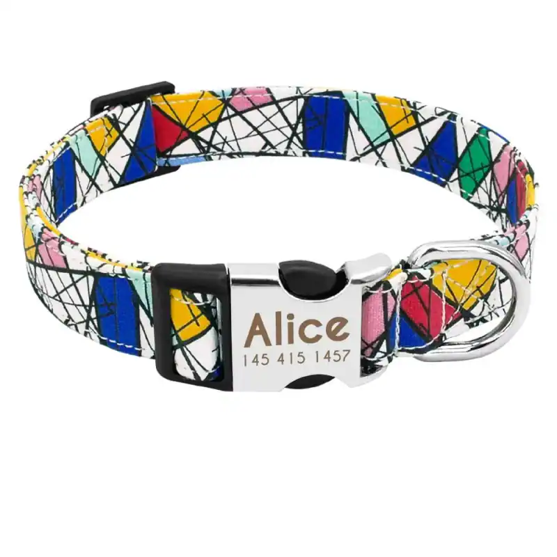 Hundehalsband Miro Mit Namen Telefonnummer Personalisiert Wunsch Gravur Nylon – neu – Sonstiges – überwiegend weiß