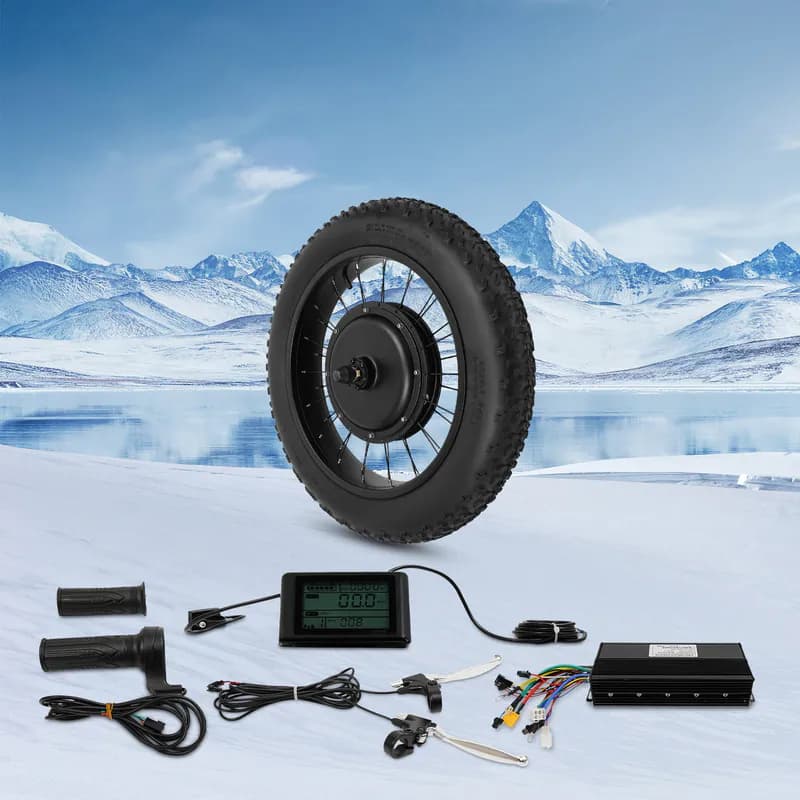 1500W Elektrofahrrad Umbausatz Vorderrad E-Bike Conversion Kit Ebike 48V – neu – Fitness & Kraftsport – überwiegend silber…