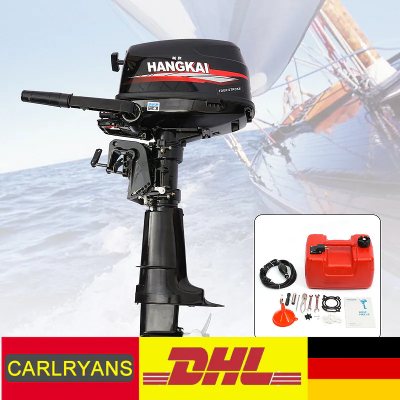 HANGKAI Außenborder Motor 6,5 PS 4-Takt CDI Wasserkühlt Fischerboot Benzinmotor – neu – Fitness & Kraftsport – überwiegend…