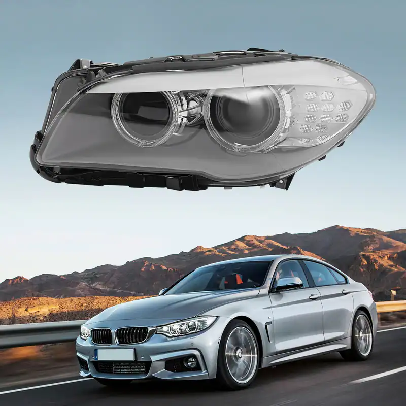 links Seite Scheinwerfer HID-Scheinwerfer für BMW 5er F10 F11 2009 10 11 12 2013 – neu – Autos – überwiegend hellblau…