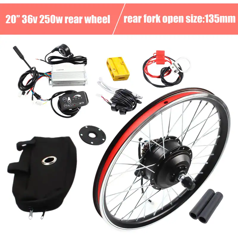 20 Zoll Hinterrad Elektro Fahrrad Motor Kit E Bike Nabe Umbausatz LED-Kit 36V – neu – Fitness & Kraftsport – überwiegend…