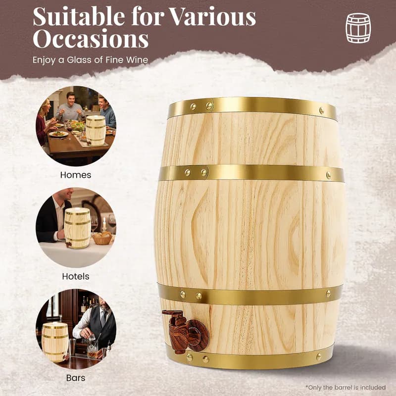 10L Holzfass Whiskyfass Kiefernfass Weinfass Schnapsfass Fass Weinlagerung Eimer – neu – Fitness & Kraftsport – überwiegend…