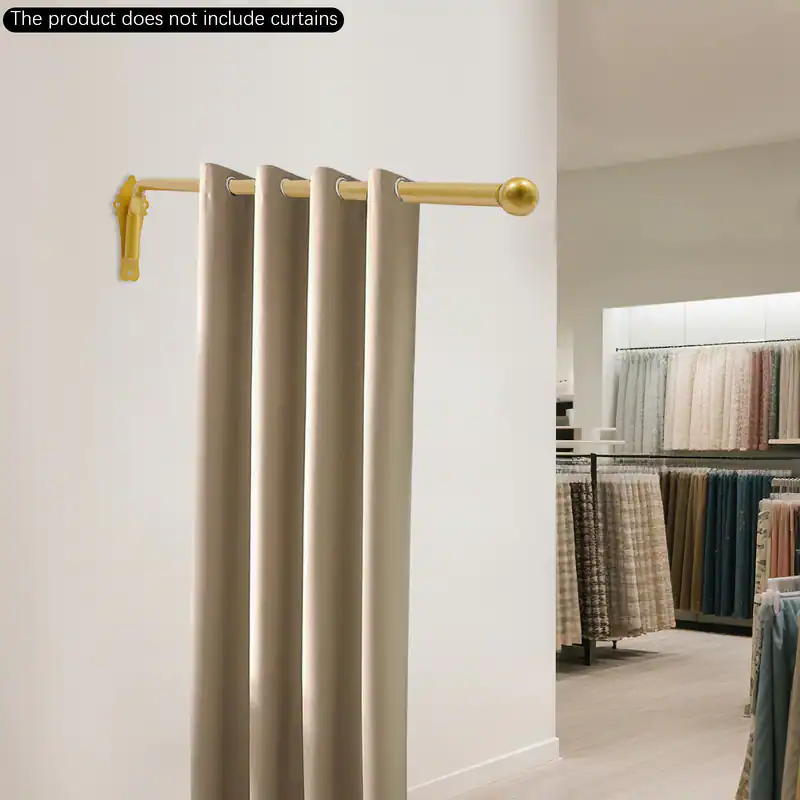 Gardinenstange Gardinenarm 180° Schwenkarm Vorhangschiene Displayständer 120cm – neu – Möbel – überwiegend beige – Foto 1…