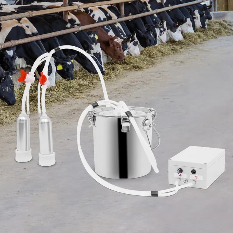 Elektrisch Melkmaschine 15L/Min Edelstahl Pulsation Melkmaschine für Kühe&Ziegen – neu – Fitness & Kraftsport – überwiegend…