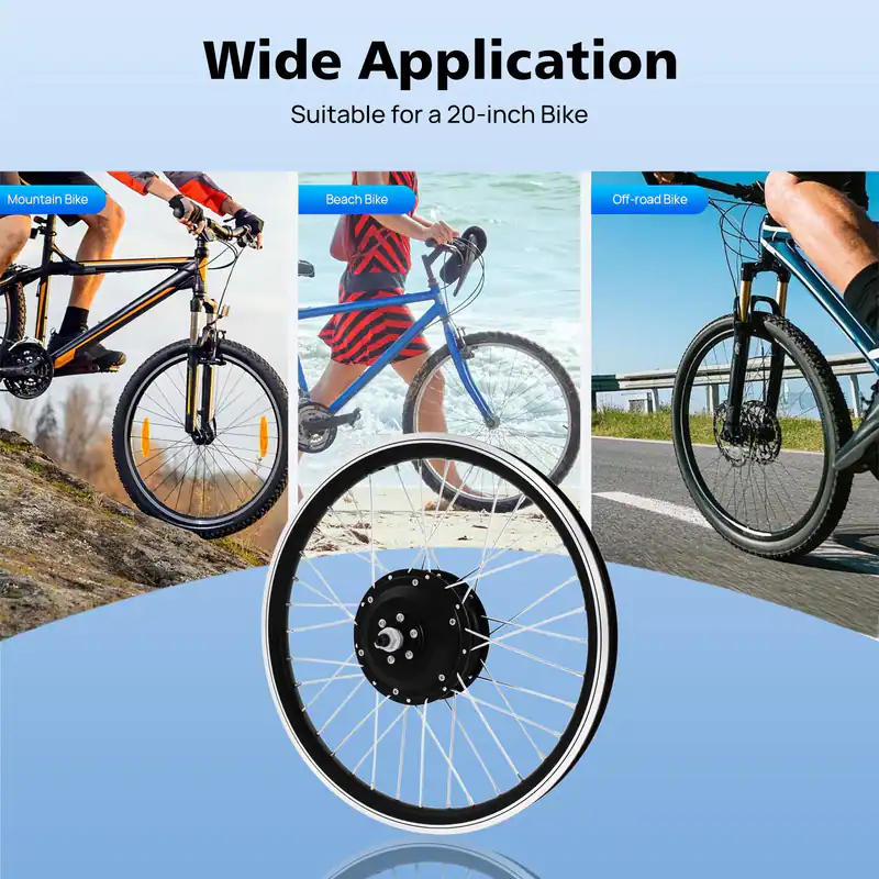 20 Zoll 250 W Elektro-Fahrrad Modifikations-Kit 440 U/min Fahrrad Vorderrad-Kit – neu – Fitness & Kraftsport – überwiegend…