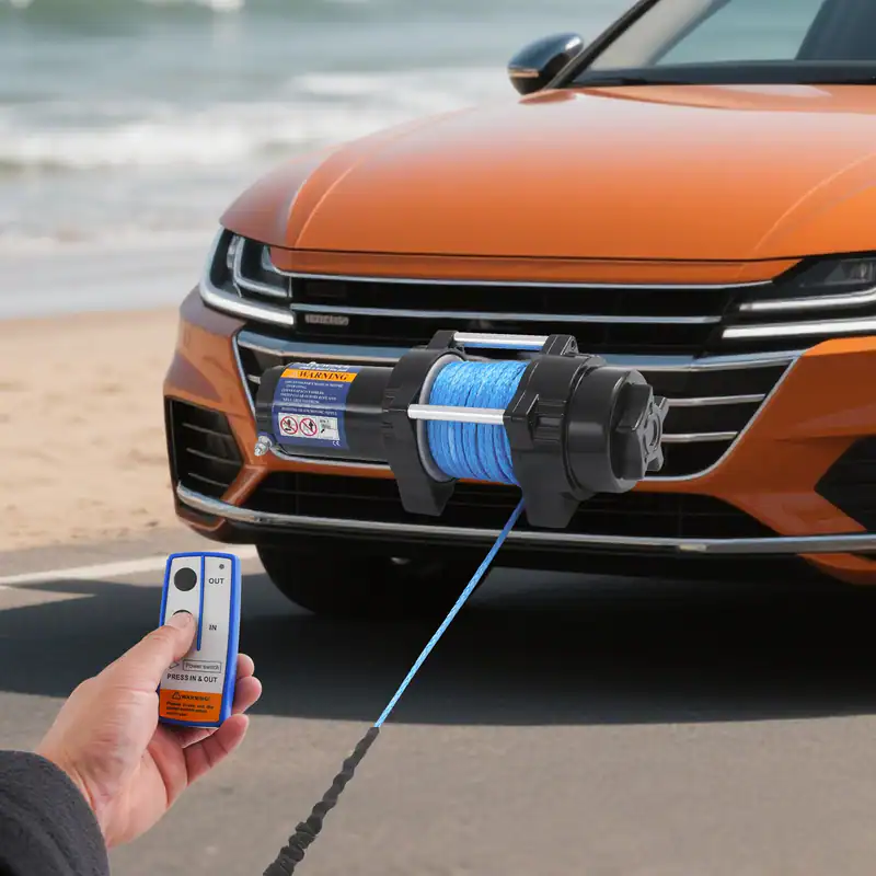 12v Elektrische Seilwinde 2041.17kg Für ATV, UTV, SUV, Pickup, Geländefahrzeug – neu – Autos – überwiegend schwarz – Foto 1…