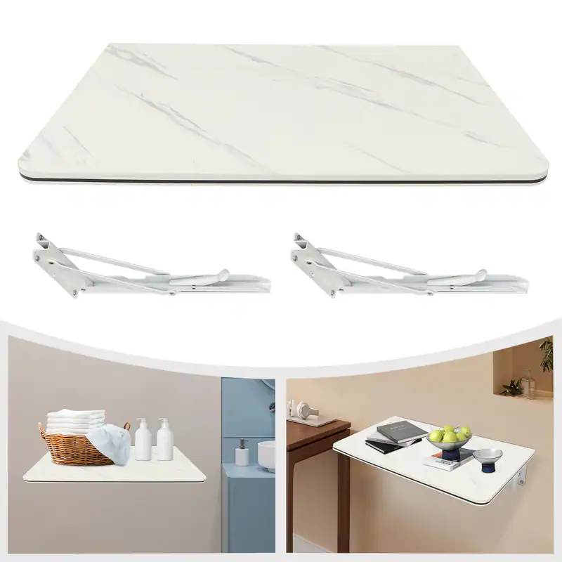 Weiß Klapptisch Esstisch Wandklapptisch Wandtisch Wandschreibtisch 60x40cm – neu – Möbel – Foto 1 von 5