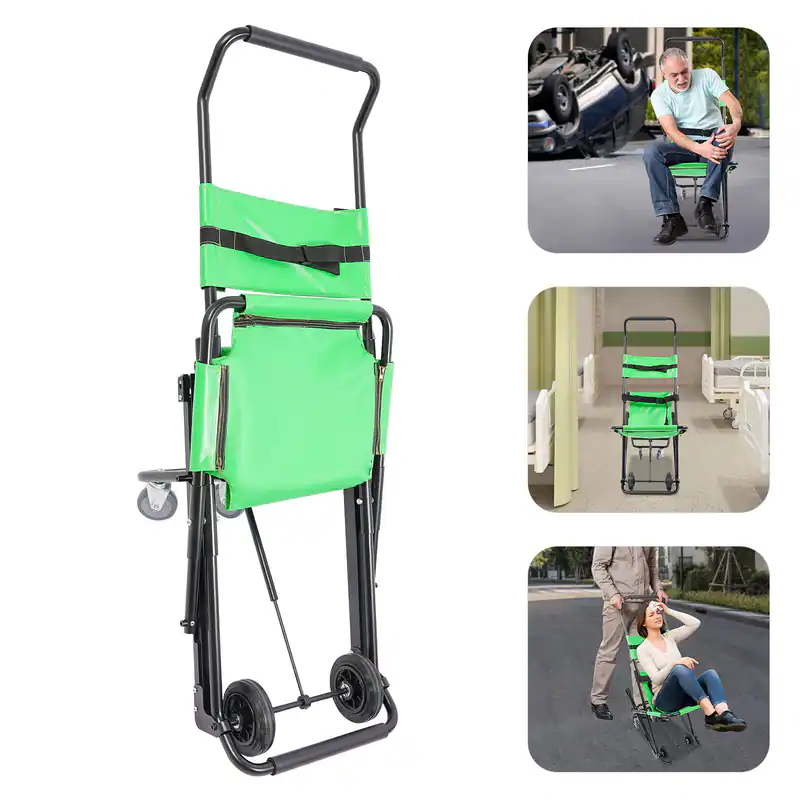 Klappbarer 4 Räder Treppenstuhl Raupen Manövrierfähig Aluminium-Legierung 180kg – neu – Fitness & Kraftsport – überwiegend…
