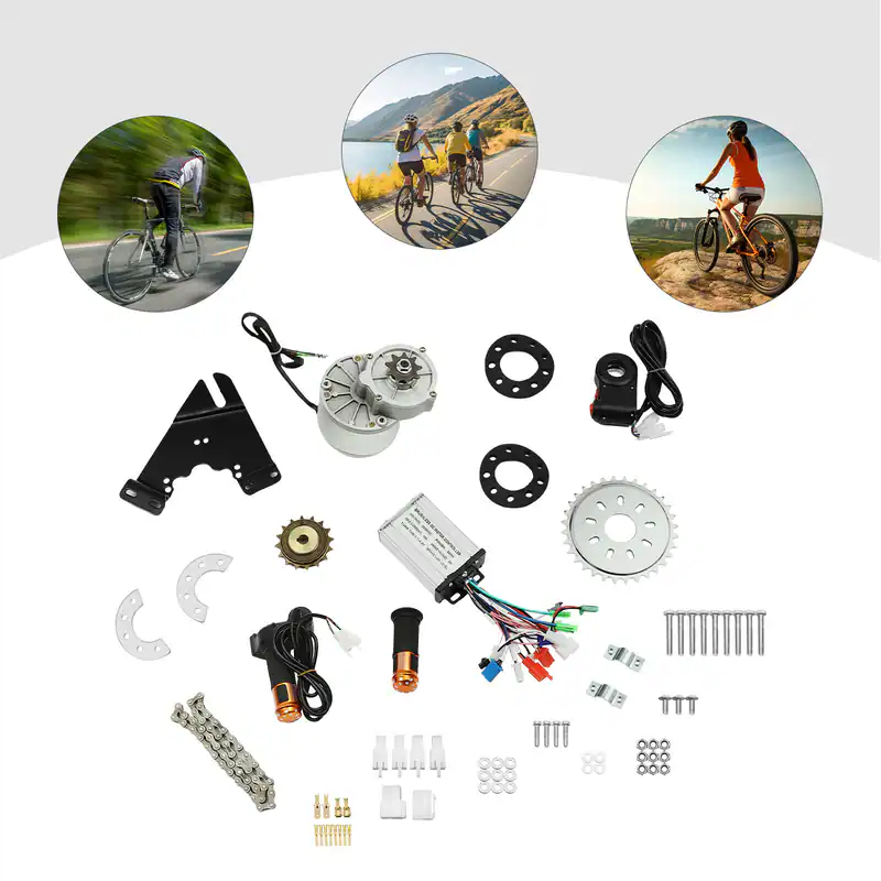 36V E-BIKE CONVERSION KIT BRUSH MOTOR ELEKTROFAHRRAD UMBAUSATZ 350W – neu – Fitness & Kraftsport – überwiegend weiß – Foto…