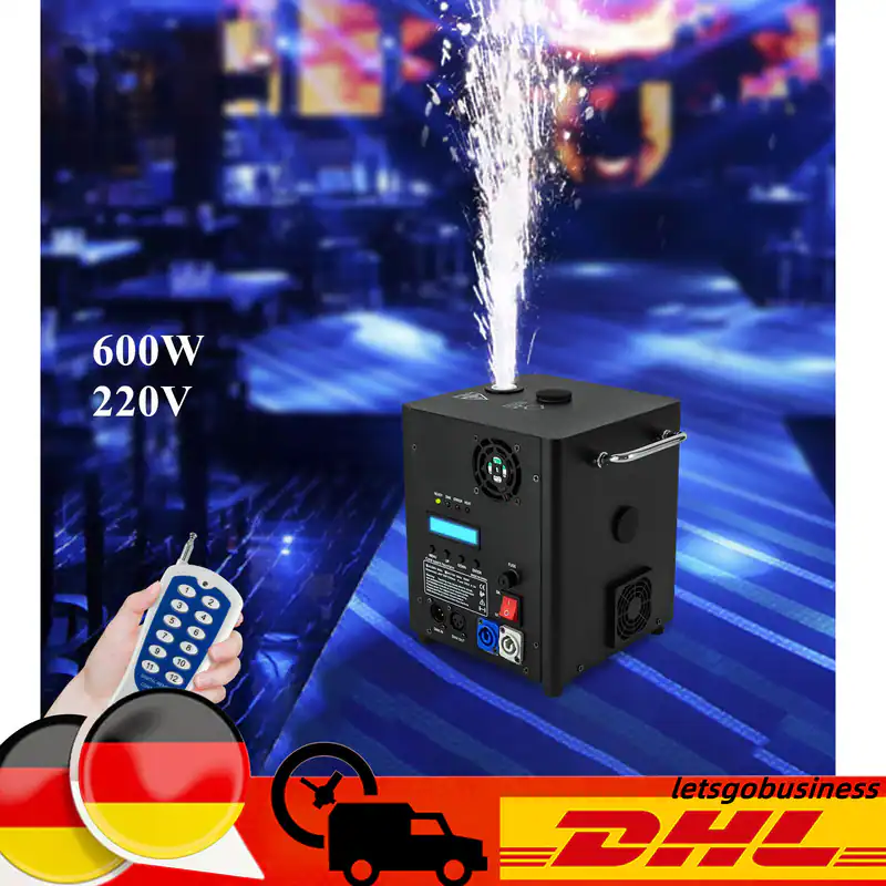 Cold Spark Machine DMX Sparkular Funkenmaschine Feuerwerk Bühnen Fernbedienung – neu – Fitness & Kraftsport – überwiegend…