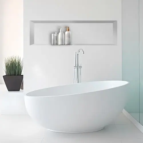 UNI-GREEN GROSSE RECHTECKIGE DUSCHNISCHE 14" X 50" (INNEN 12" X 48") MIT - – neu – Möbel – überwiegend beige – Foto 1 von 5