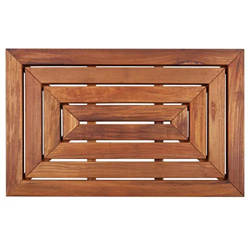 Nordic Style Premium Teak Dusch- und Badematte - Zoll Bodenbelag Dekor und – neu – Möbel – überwiegend weiß – Foto 1 von 3