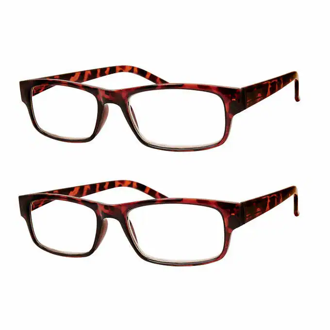 M+ Max Blaulicht Lesebrille, 2 Paar (rot Schildpatt) – neu – Sonstiges