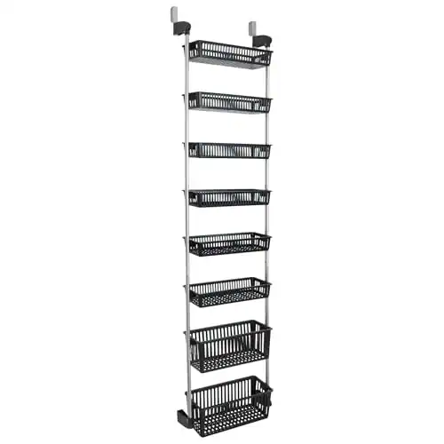 SMART DESIGN 8-STUFIGER ÜBER DER TÜR HÄNGENDE SPEISEKAMMER ORGANIZER MIT 6 – neu – Möbel – überwiegend weiß – Foto 1 von 5