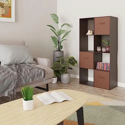 AMAZON BASICS AUFBEWAHRUNGSWÜRFEL REGAL ORGANIZER, 8 WÜRFEL, ESPRESSO, 11,7" - – neu – Möbel – überwiegend beige – Foto 1…