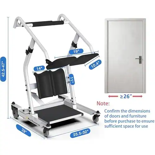 PROTRAVERSE STAND ASSIST LIFT - SITZEN ZU STEHEN PATIENTENTRANSFER - – neu – Sonstiges – Foto 1 von 5