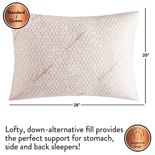 DEARFOAMS BETTKISSEN, 2ER SET STANDARD/QUEEN SIZE, DAUNEN ALTERNATIVE - – neu – Möbel – überwiegend weiß – Foto 1 von 5