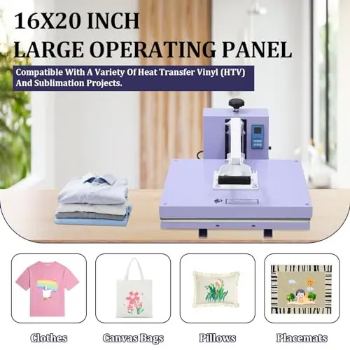 CHICCOUTURED HEAT PRESS, 16X20 ZOLL T-SHIRTS HITZEPRESSE MASCHINE, - LILA – neu – Sonstiges – Foto 1 von 5