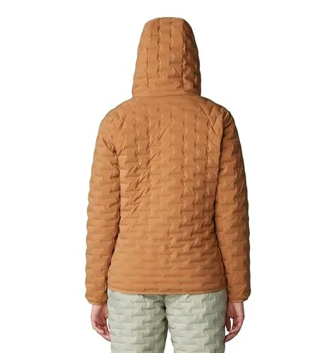 MOUNTAIN HARDWEAR DAMEN STRETCHDAUNEN LEICHTER PULLOVER HOODY - GR: - COPPER – neu – Damenmode – überwiegend weiß – Foto 1…
