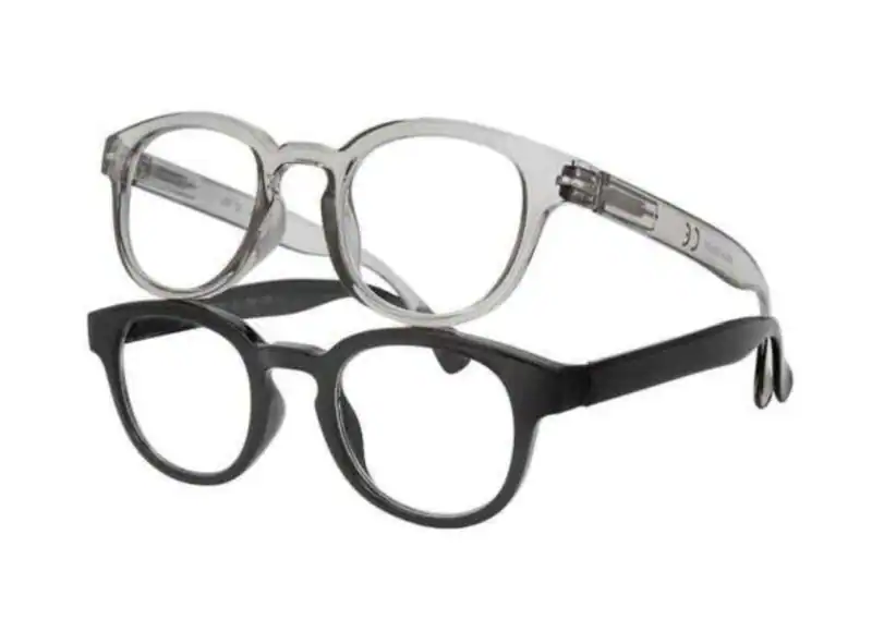 M+ JAY JUGEND LESEBRILLE +0,00, 2 PAAR (Schwarz & Kristall) – neu – Sonstiges