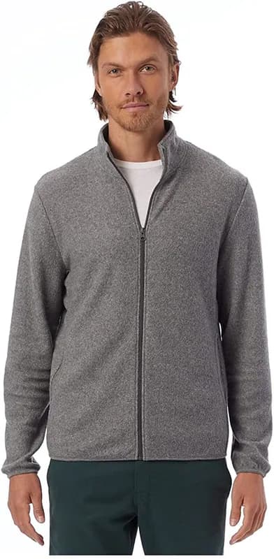 Hanes Alternative Herren Eco Teddy Full-Zip Jacke 3262RT – neu – Herrenmode – überwiegend weiß – Foto 1 von 5