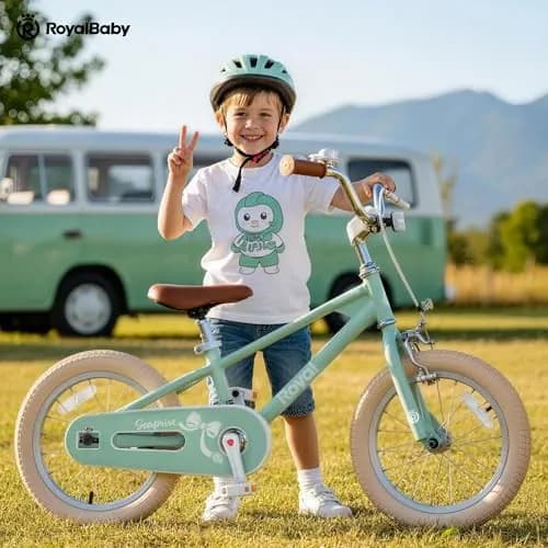 ROYALBABY EZ KINDERFAHRRAD, 12 14 16 18 ZOLL UMBAUBAR BALANCE AUF PEDAL - GRÜN – neu – Sonstiges – Foto 1 von 5