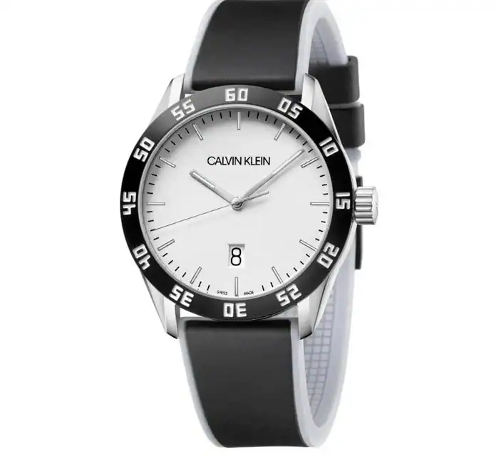 New Swiss Made CALVIN KLEIN Complete Quartz Silver Dial Men's Watch – neu – Uhren & Schmuck – überwiegend weiß – Foto 1 von 5