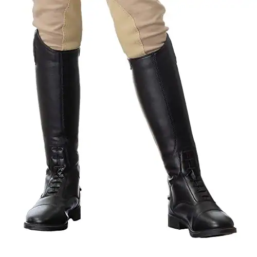 HORZE Rover Kinder hohe Feldstiefel, Starter Reitstiefel mit Stretch - – neu – Reitsport – überwiegend weiß – Foto 1 von 5