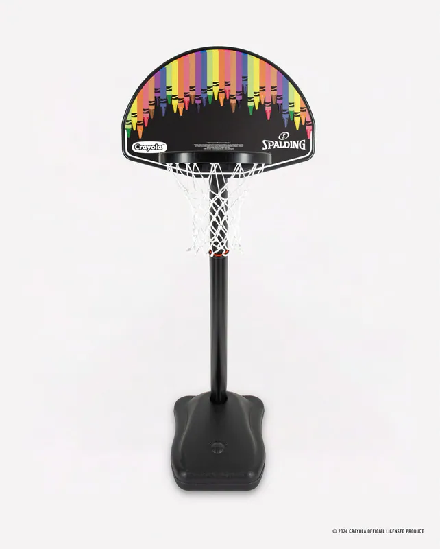 SPALDING X CRAYOLA 24" GEFORMT ÖKO-VERBUND TELESKOPIERBAR JUGEND TRAGBAR - MULTI – neu – Sonstiges – überwiegend weiß…