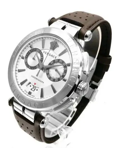 Teilen Versace Herrenuhr weißes Zifferblatt mit silbernem Armband VBR040017 – neu – Uhren & Schmuck – Foto 1 von 5