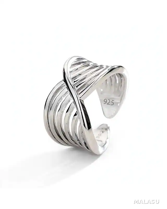 Gaiara-Ring , 925 Silber, Silberring | größenverstellbarer Damenring – neu – Uhren & Schmuck – Foto 1 von 5