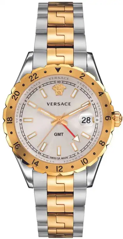 SUPERSALE Versace V11030015 Hellenyium GMT silber gold Edelstahl – neu – Uhren & Schmuck – Foto 1 von 5