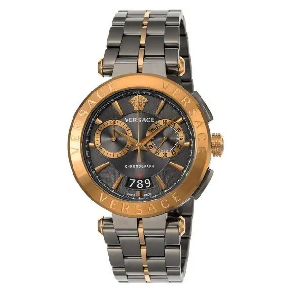 Teilen Versace Herrenuhr weißes Zifferblatt mit silbernem Armband VBR040017 – neu – Uhren & Schmuck – Foto 1 von 5