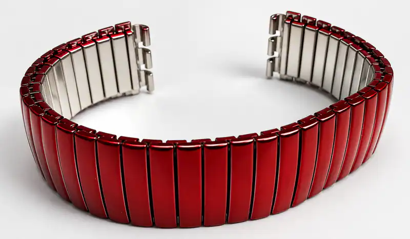 17mm Rot Metalic Flex-Uhrenarmband Edelstahl passend für Swatch Zugarmband Inox – neu – Uhren & Schmuck – Foto 1 von 4