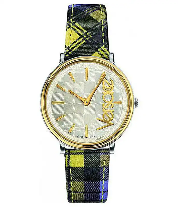 Versace VE8100118 Armbanduhr V-Circle 38mm 5ATM Quarz Damen Silber Lederarmband – neu – Uhren & Schmuck – Foto 1 von 5
