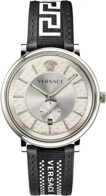 Versace VEBQ01219 V-Circle Greca Edition silber schwarz Armband Uhr Herren NEU – neu – Uhren & Schmuck – Foto 1 von 5