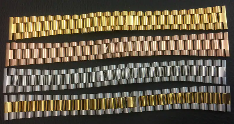Uhrenarmband Edelstahl 20mm rosegold,gold Bicolor,stahl gerade Anstoß jubile – neu – Uhren & Schmuck – Foto 1 von 5