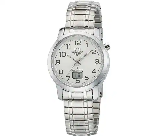 Funkuhr Flexi-Armband Damenuhr Master Time deutlich lesbar MTLA-10307-12M – neu – Uhren & Schmuck – überwiegend weiß