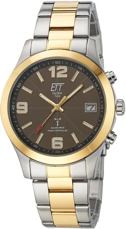 Solar Drive Funkuhr ETT Gobi Herrenuhr 41mm 10 Bar Bi-Color EGS-11484-22M Datum – neu – Uhren & Schmuck – überwiegend weiß…