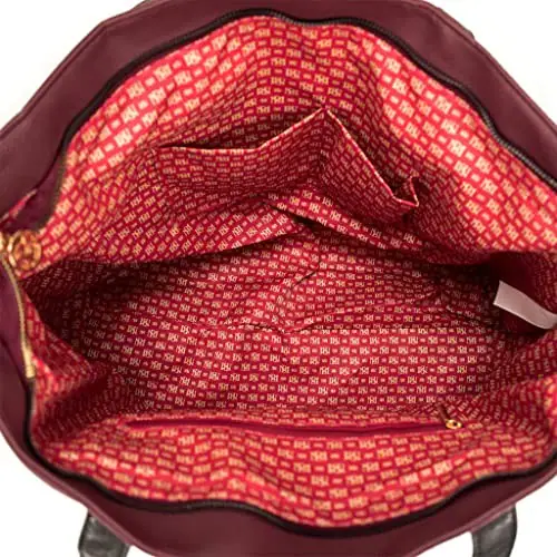 BADGLEY MISCHKA MERLOT ROSE XL WEEKENDER SEESACK AUS VEGANEM LEDER - BURGUNDY – neu – Sonstiges – überwiegend weiß – Foto 1…