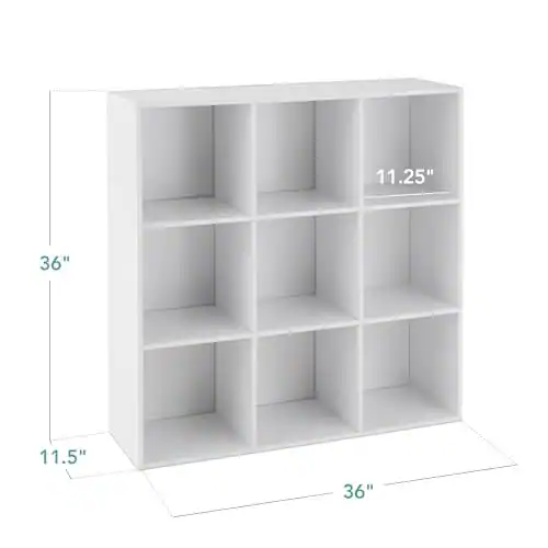 Best Choice Products 9 Würfel Aufbewahrung Organizer, 11 Zoll Regalöffnung, - – neu – Möbel – überwiegend weiß – Foto 1 von 5