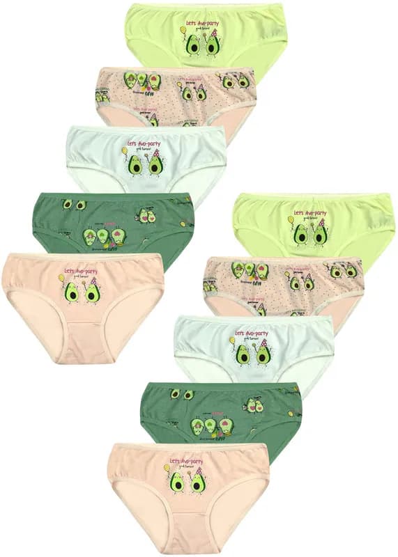 10 Mädchen Slips Unterhosen Unterwäsche Panty Kinder Baumwolle Hipster Slip – neu – Sonstiges – überwiegend weiß – Foto 1…