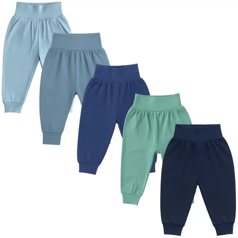 5er Set Unisex Bequeme Babyhosen 100% Baumwolle Hose Pumphose Hosen – neu – Sonstiges – überwiegend weiß – Foto 1 von 4