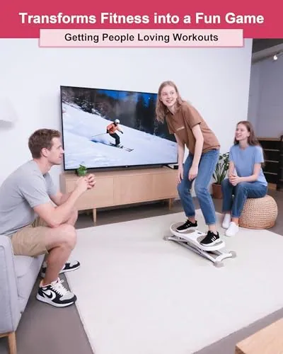 Balance Board für Erwachsene, Skisimulator Balance Board für Ganzkörpertraining, – neu – Sonstiges – überwiegend weiß…