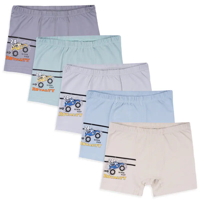 5 Jungen Boxershorts Baumwolle Unterhose Unterwäsche Unterhosen Rallye Slips – neu – Sonstiges – überwiegend weiß – Foto 1…