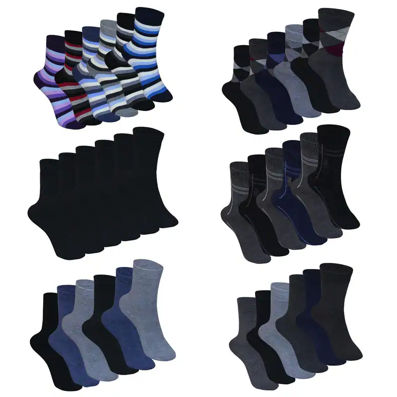 6/12/24 Paar Damen Herren Thermosocken Socken Wintersocken Sport Arbeitssocken – neu – Damenmode – überwiegend weiß – Foto…