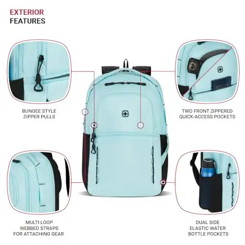 SWISSGEAR VERSA LAPTOP RUCKSACK, 18,25"X12,5"X6,25" - CLEAR SKY – neu – Computer & Zubehör – überwiegend weiß – Foto 1 von 5